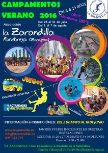 Campamentos La Zarandilla 2016